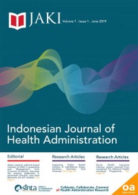 Image of JURNAL ARS : ADMINISTRASI KESEHATAN INDONESIA (JAKI) VOL 6 NO 1